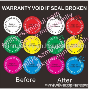 Custom Destructible Label Printing For Security Seal Stickers 